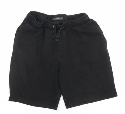 French Connection Men's Black M Sweat Shorts with Drawstring