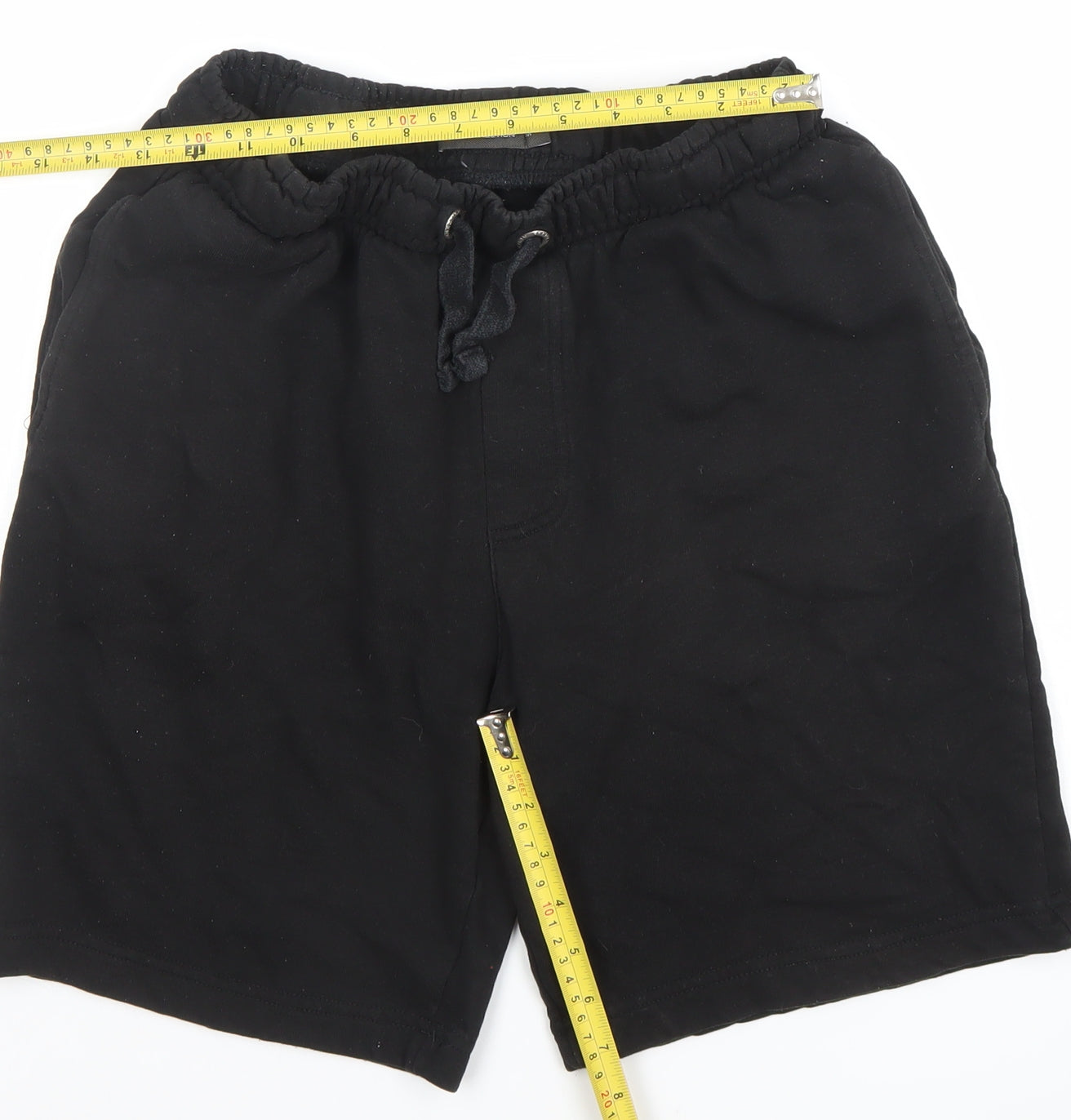 French Connection Men's Black M Sweat Shorts with Drawstring