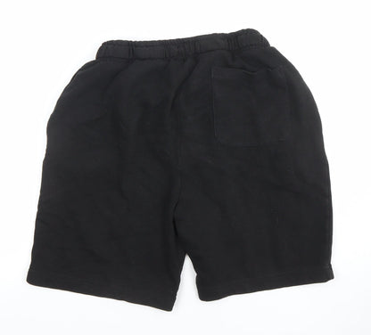 French Connection Men's Black M Sweat Shorts with Drawstring