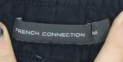 French Connection Men's Black M Sweat Shorts with Drawstring