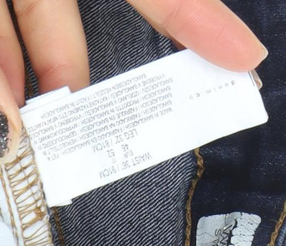 Denim Co. Mens Blue Straight Leg Jeans 36W 32L Cotton Blend