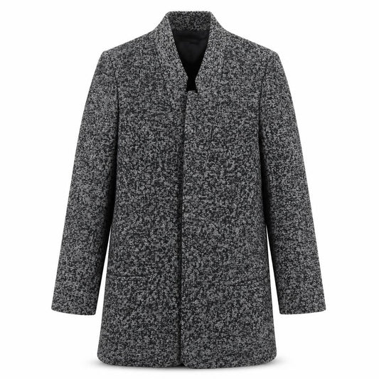 Womens UK Size M Zara Basic Grey Overcoat
