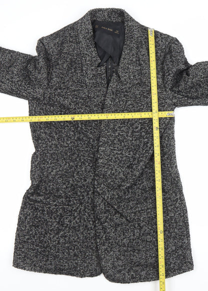 Womens UK Size M Zara Basic Grey Overcoat
