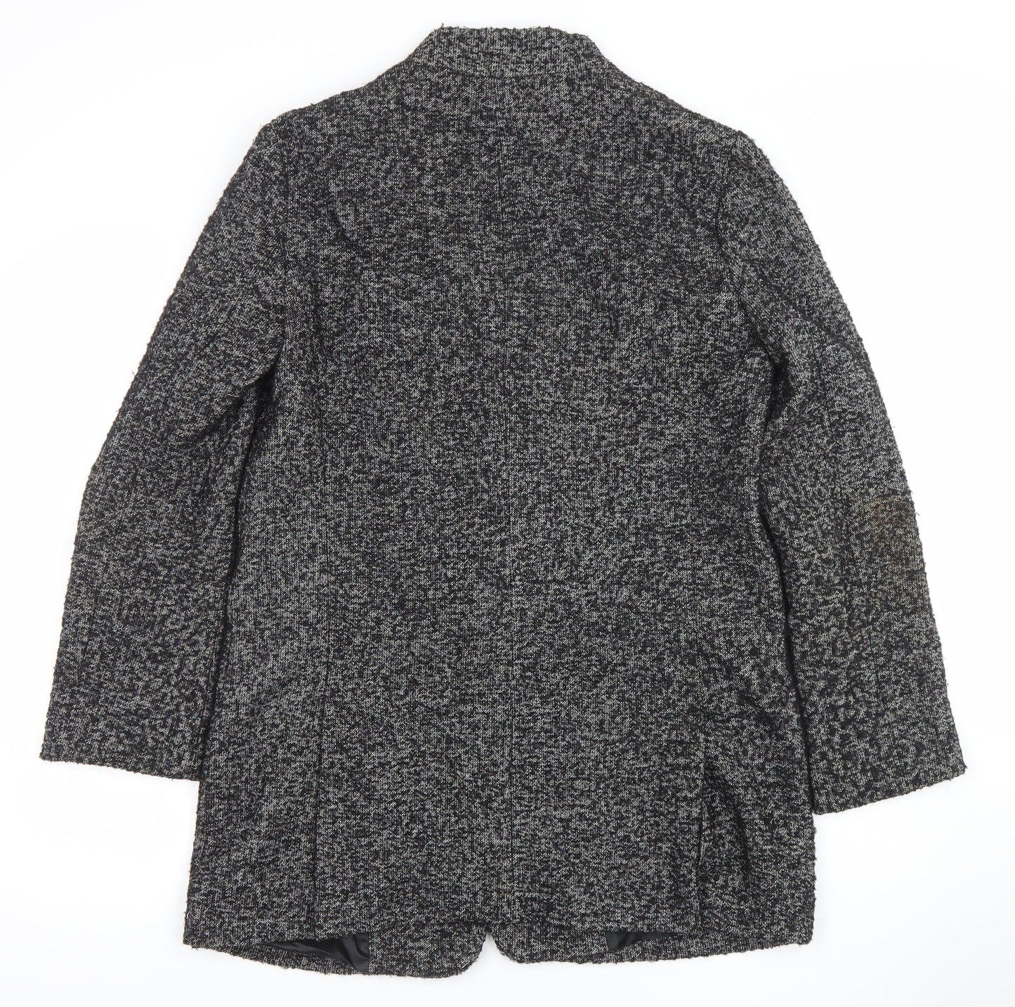 Womens UK Size M Zara Basic Grey Overcoat