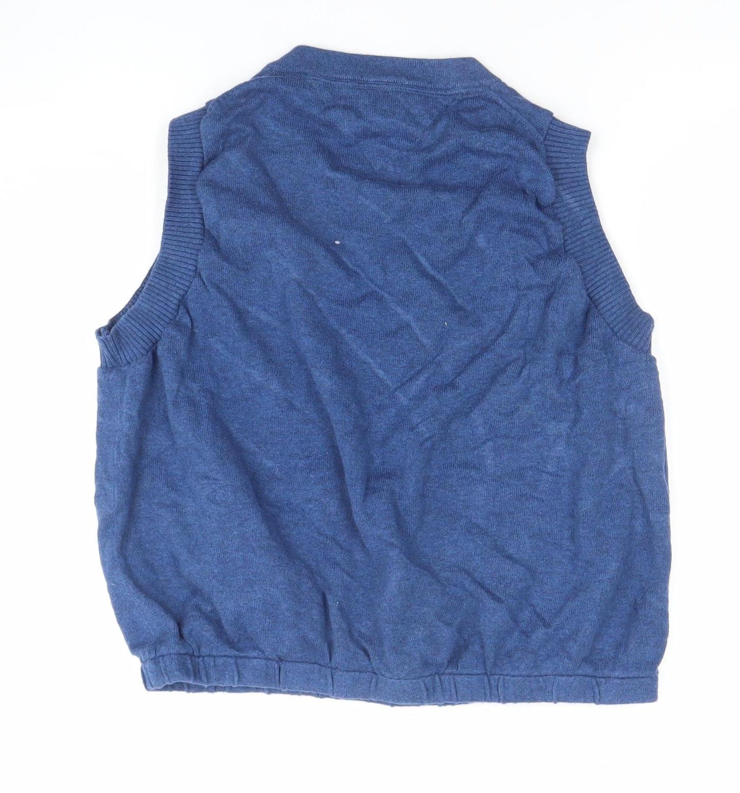 Womens UK Size L Tommy Hilfiger Blue Vest Jumper