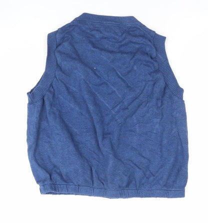Womens UK Size L Tommy Hilfiger Blue Vest Jumper