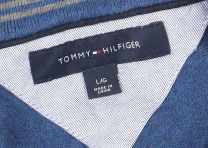 Womens UK Size L Tommy Hilfiger Blue Vest Jumper