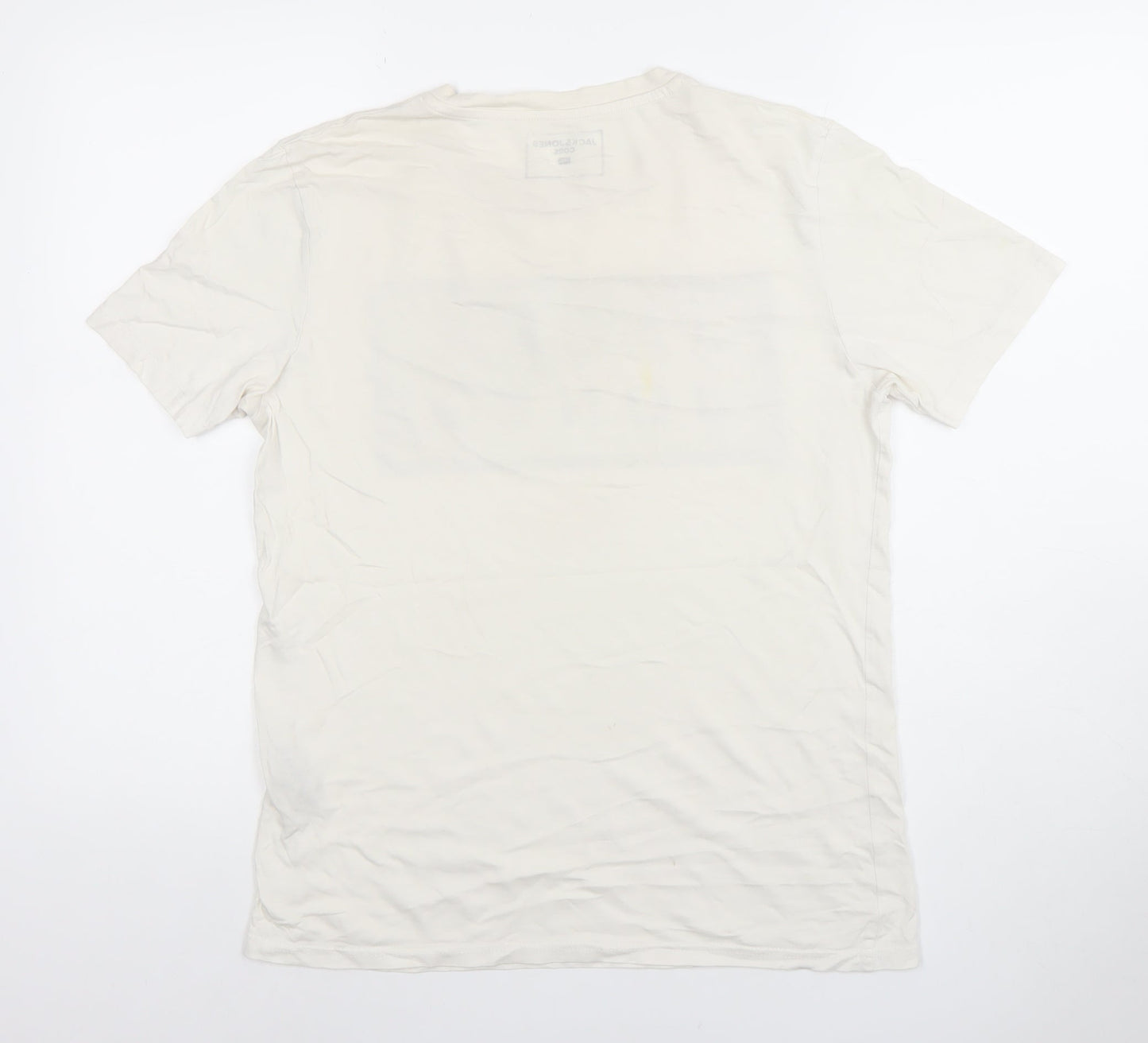 Mens UK Size M JACK & JONES White  T-Shirt