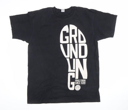 Shakespeare's Globe Men's Black Groundling Cotton T-Shirt Size L