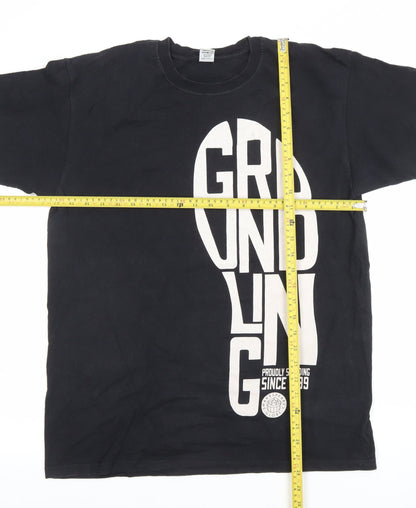 Shakespeare's Globe Men's Black Groundling Cotton T-Shirt Size L