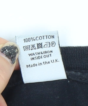 Shakespeare's Globe Men's Black Groundling Cotton T-Shirt Size L