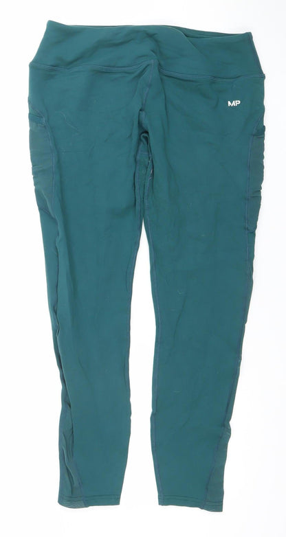 Womens UK Size XL MP Slim Fit Leggings Green Leggings