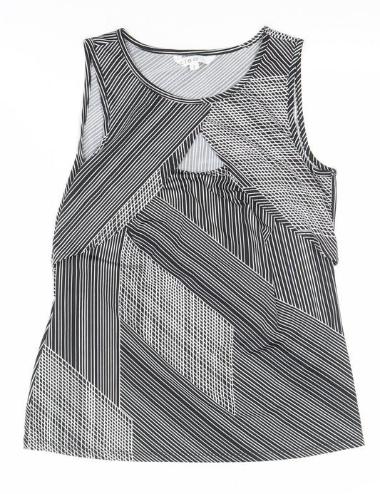 Womens UK Size S Cleo Black Basic Tank