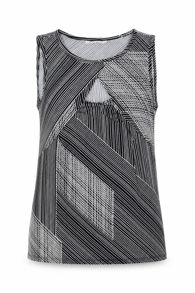 Womens UK Size S Cleo Black Basic Tank