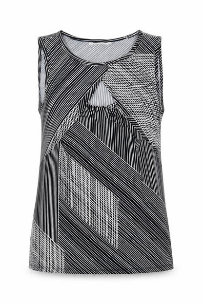 Womens UK Size S Cleo Black Basic Tank