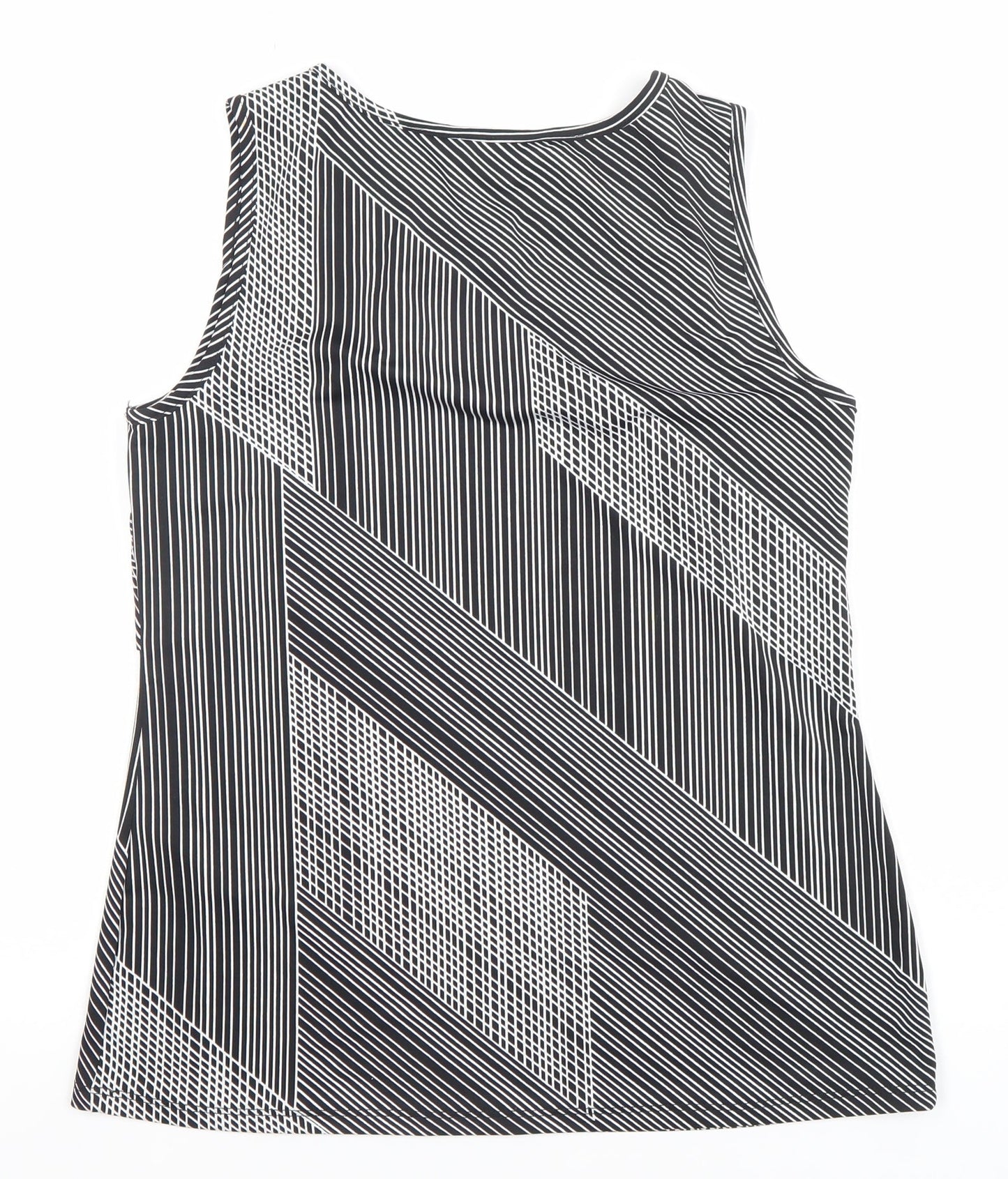 Womens UK Size S Cleo Black Basic Tank