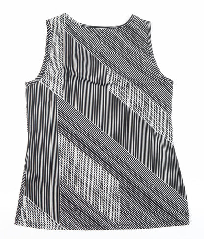 Womens UK Size S Cleo Black Basic Tank