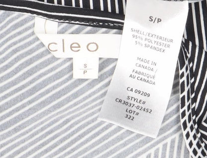 Womens UK Size S Cleo Black Basic Tank