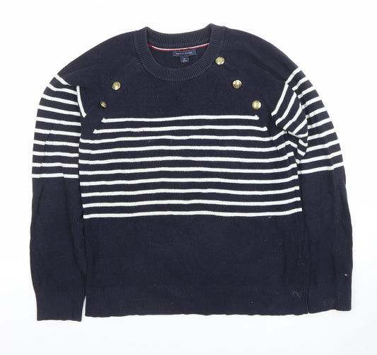 Womens UK Size S Tommy Hilfiger Blue Pullover Jumper