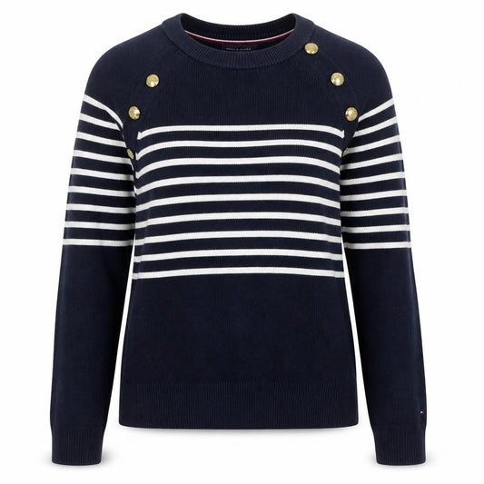 Womens UK Size S Tommy Hilfiger Blue Pullover Jumper