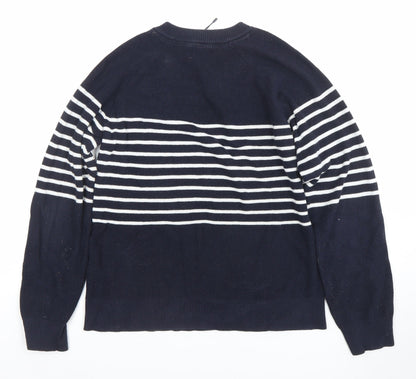 Womens UK Size S Tommy Hilfiger Blue Pullover Jumper