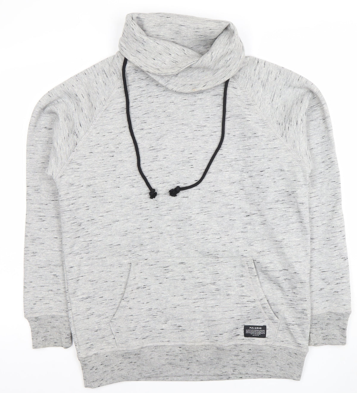 Womens UK Size S Pull & Bear Grey Pullover Hoodie