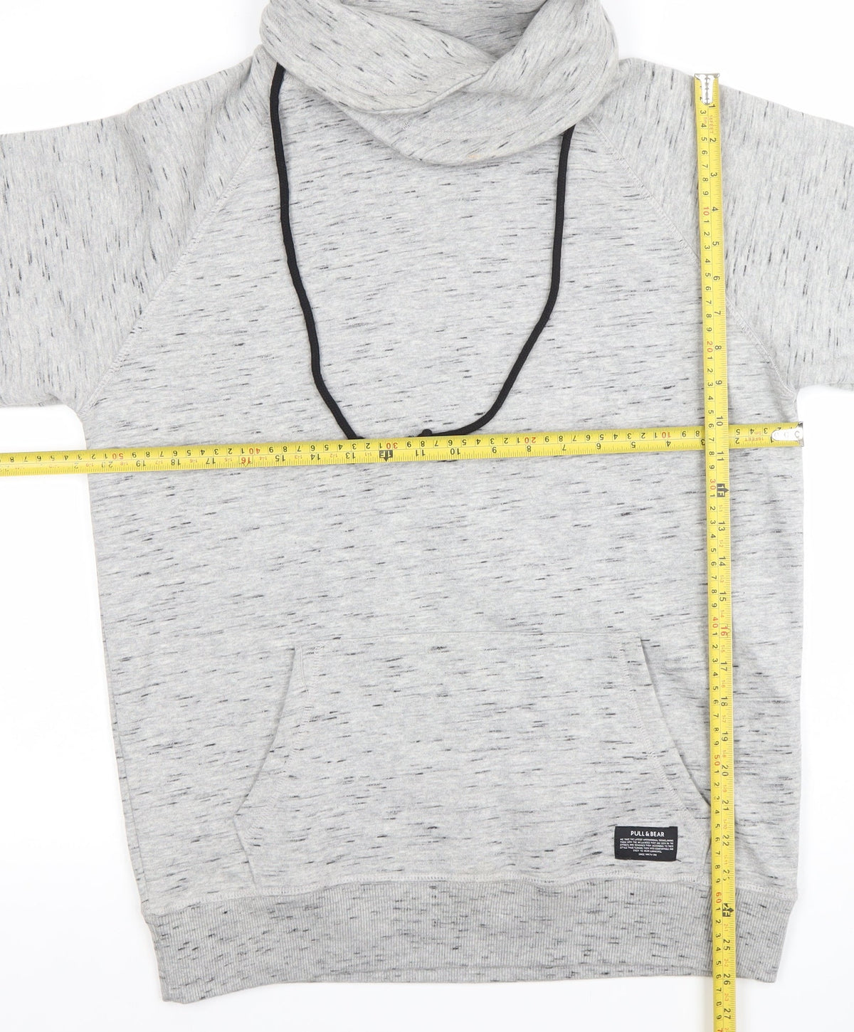 Womens UK Size S Pull & Bear Grey Pullover Hoodie