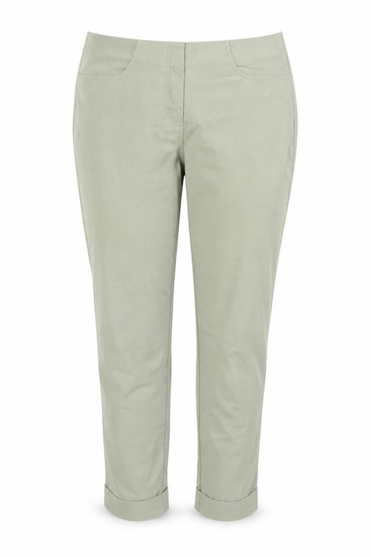 Womens UK Size 16 H&M Regular Fit CasualTravelWorkwear Green Trousers