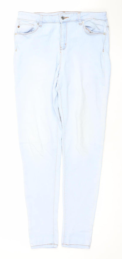 Denim Co Women Light Blue Skinny Jeans Size 14 Regular Fit