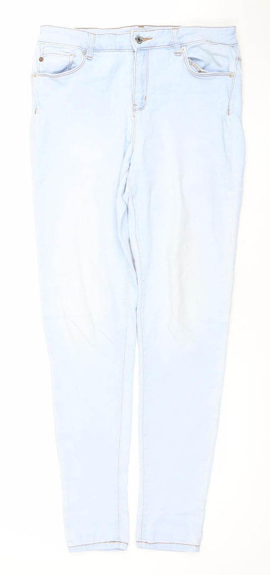 Denim Co Women Light Blue Skinny Jeans Size 14 Regular Fit