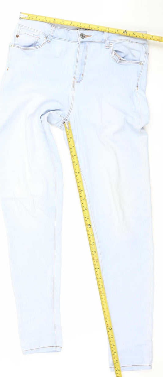 Denim Co Women Light Blue Skinny Jeans Size 14 Regular Fit
