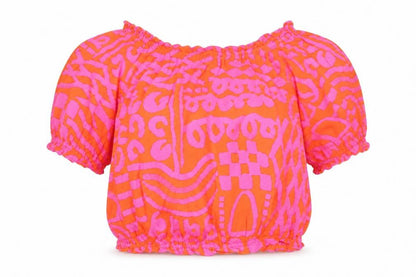 Womens UK Size 16 gorman Multicoloured Cropped Blouse