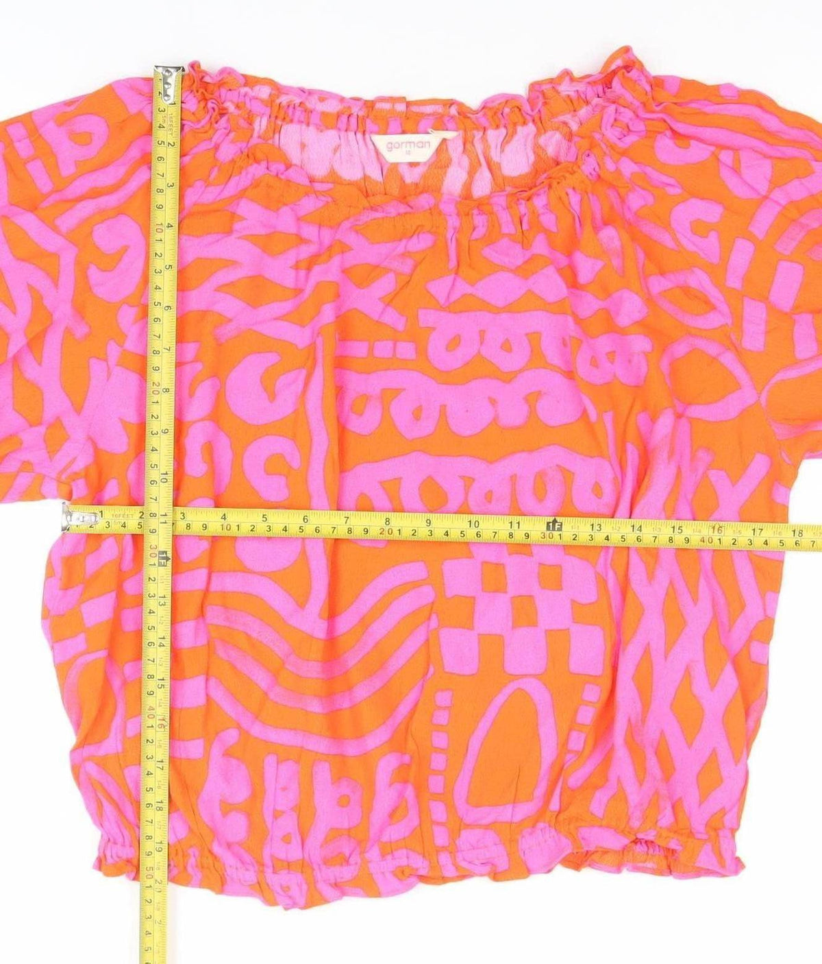 Womens UK Size 16 gorman Multicoloured Cropped Blouse