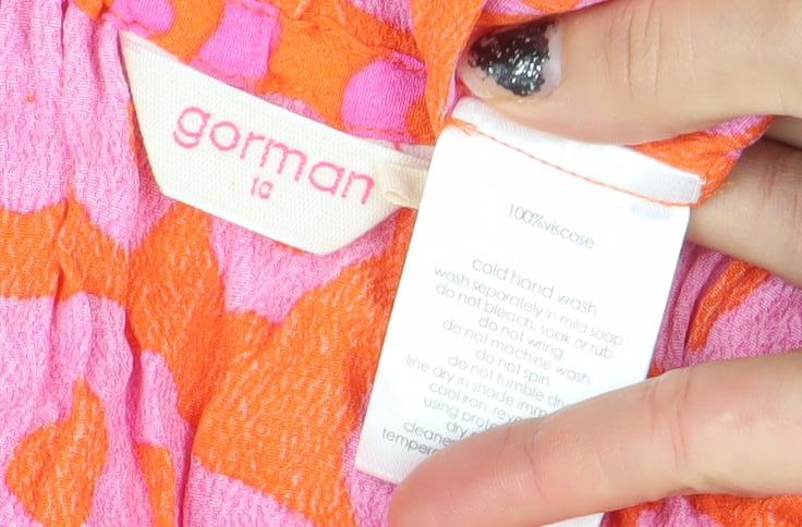 Womens UK Size 16 gorman Multicoloured Cropped Blouse