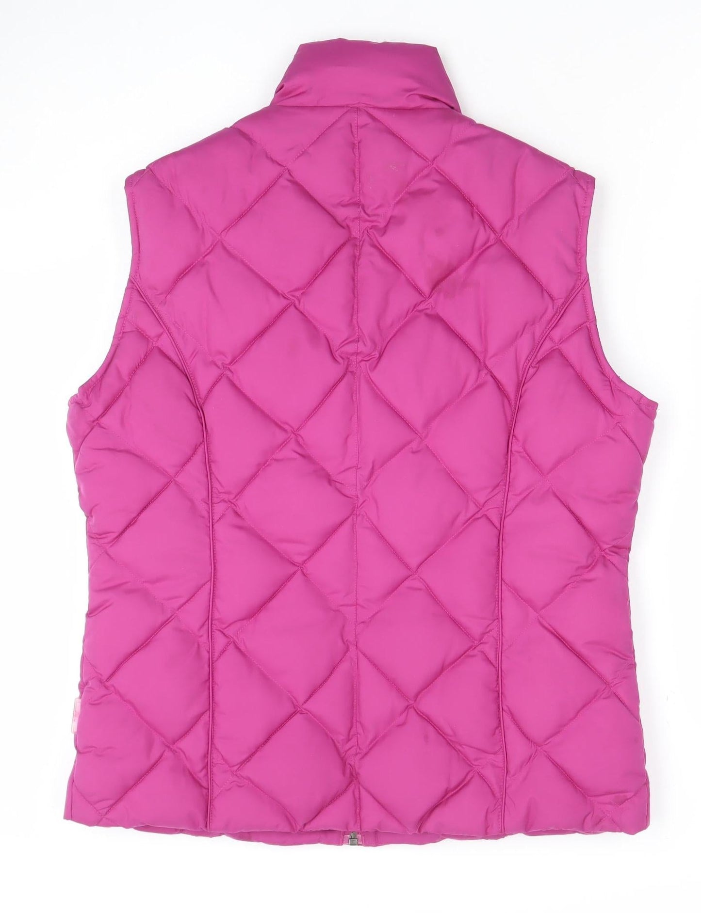 Per Una Women Pink Quilted Sleeveless Waistcoat Size S