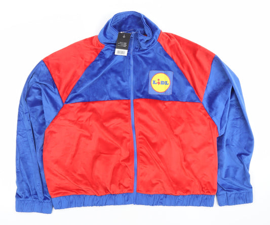 Esmara Women’s Multicoloured Bomber Jacket Size 16 Retro Lidl Logo