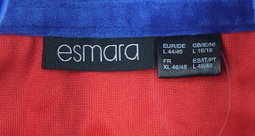 Esmara Women’s Multicoloured Bomber Jacket Size 16 Retro Lidl Logo