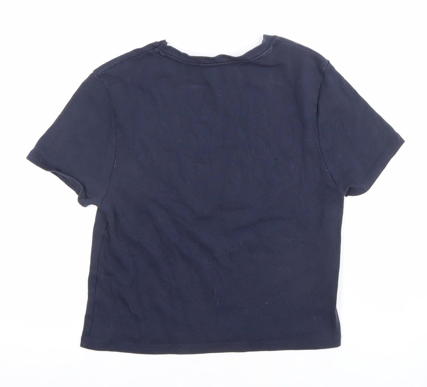 Primark Women's Blue Lucky Duck Graphic Cotton T-Shirt Size L