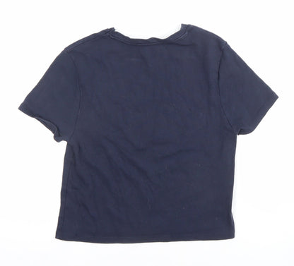 Primark Women's Blue Lucky Duck Graphic Cotton T-Shirt Size L