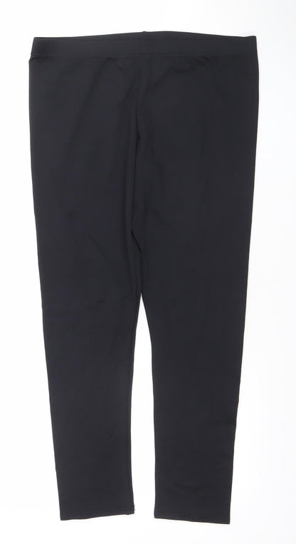 Dunnes Women’s Black XL Nylon Elastane Stretch Active Leggings