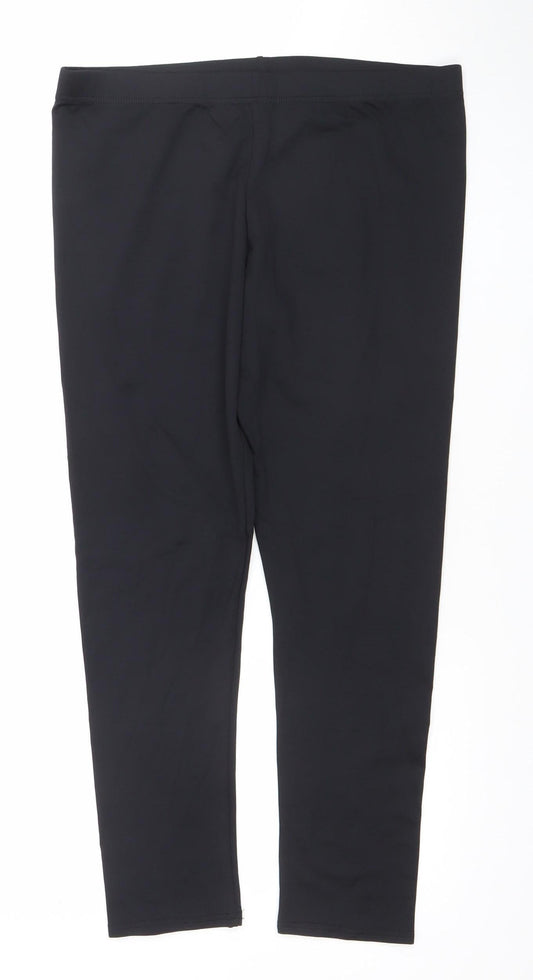 Dunnes Women’s Black XL Nylon Elastane Stretch Active Leggings