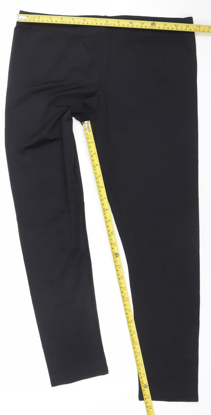 Dunnes Women’s Black XL Nylon Elastane Stretch Active Leggings