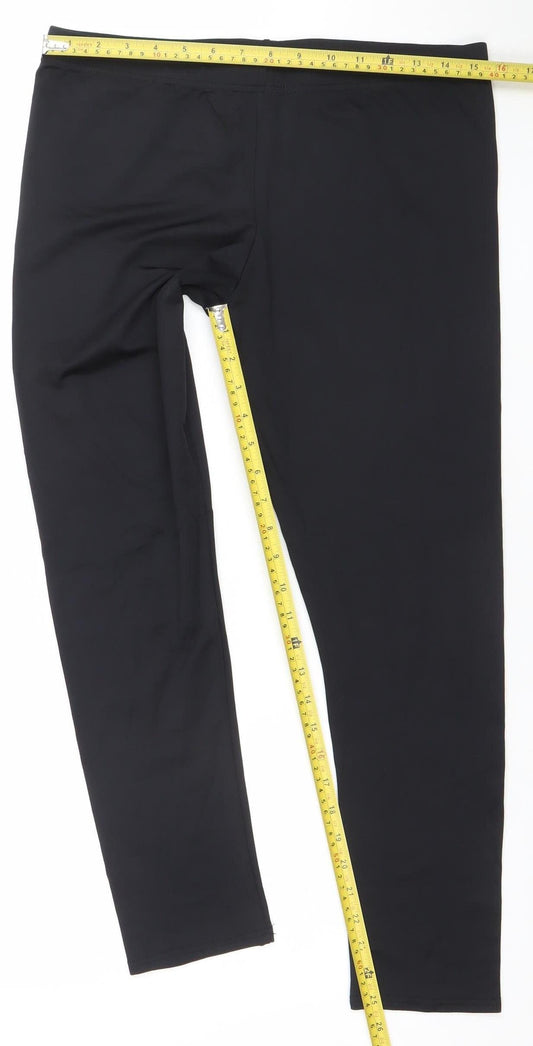 Dunnes Women’s Black XL Nylon Elastane Stretch Active Leggings