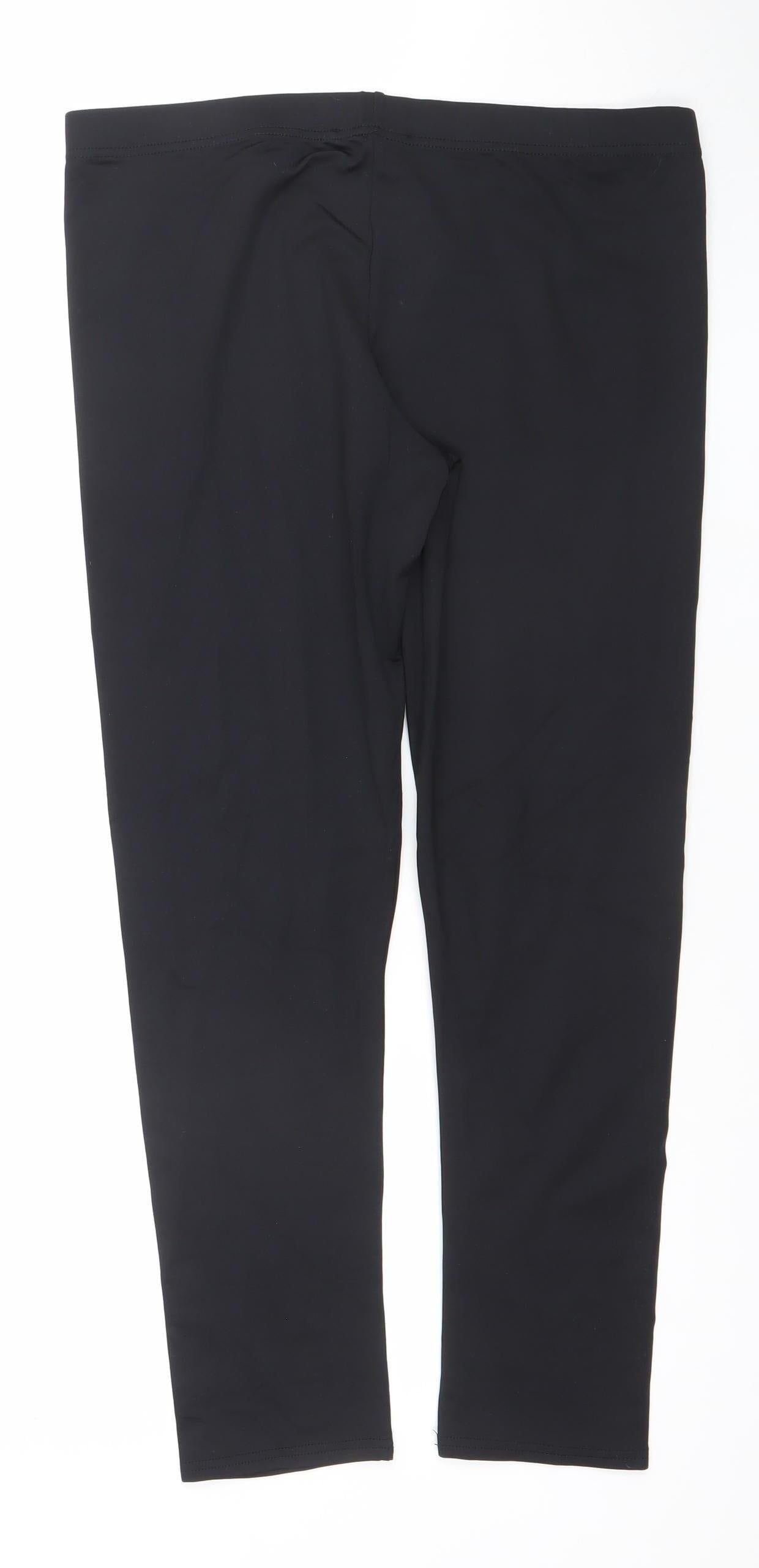 Dunnes Women’s Black XL Nylon Elastane Stretch Active Leggings