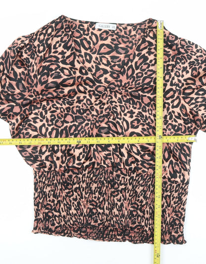 Womens UK Size 18 Gallery Brown Tunic Blouse