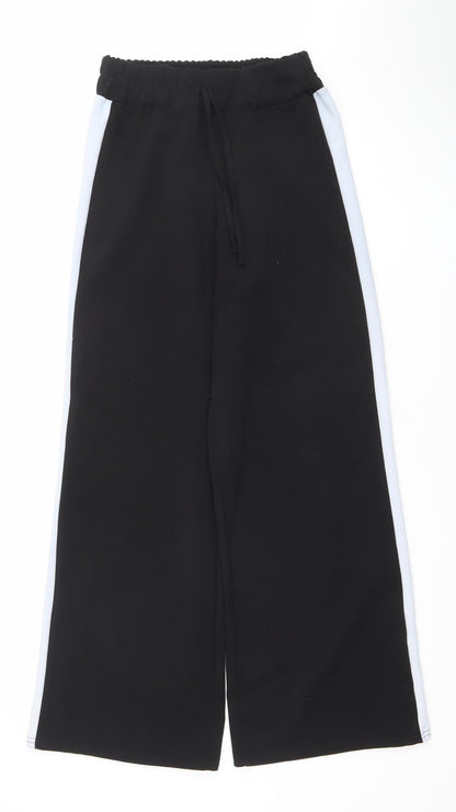 Womens UK Size 8 Misspap Regular Fit Jogger Black Trousers