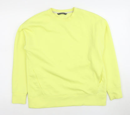 Womens UK Size S Dunnes Yellow Pullover Sweatshirt