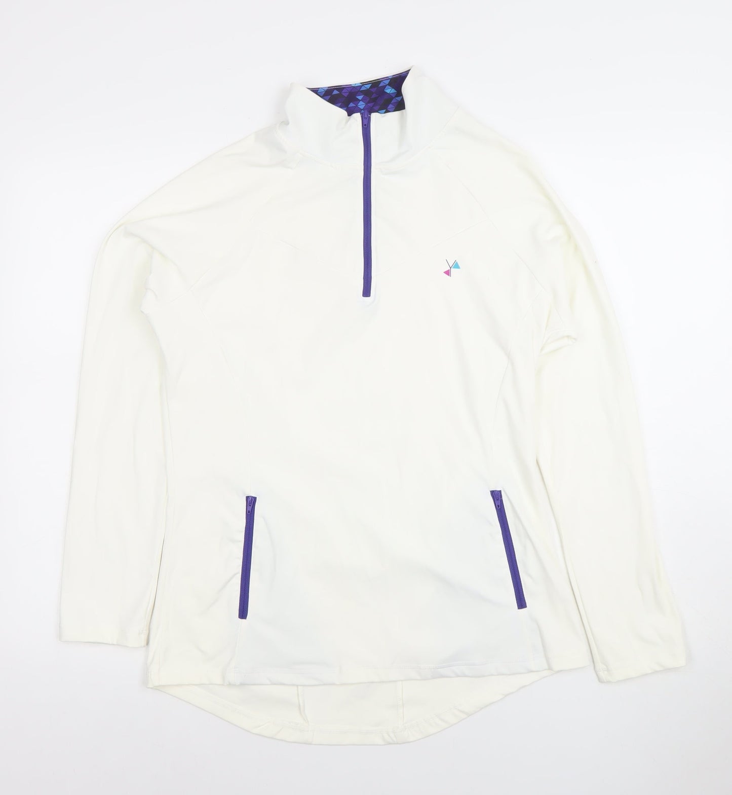Womens UK Size 10 I-SPY Ivory Pullover Sweatshirt