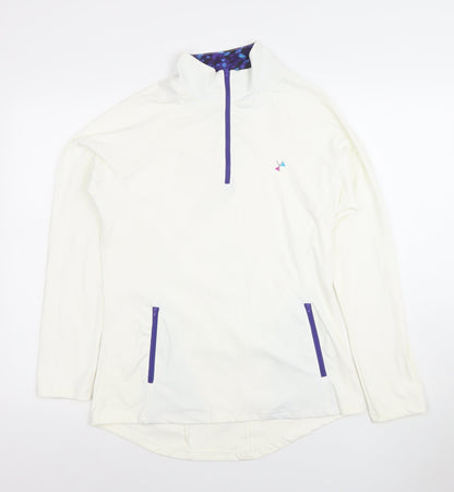 Womens UK Size 10 I-SPY Ivory Pullover Sweatshirt