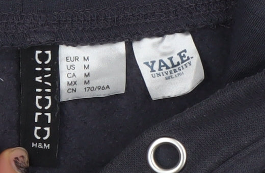 H&M Divided Yale University Navy Hoodie Womens Size 12 Cotton Blend